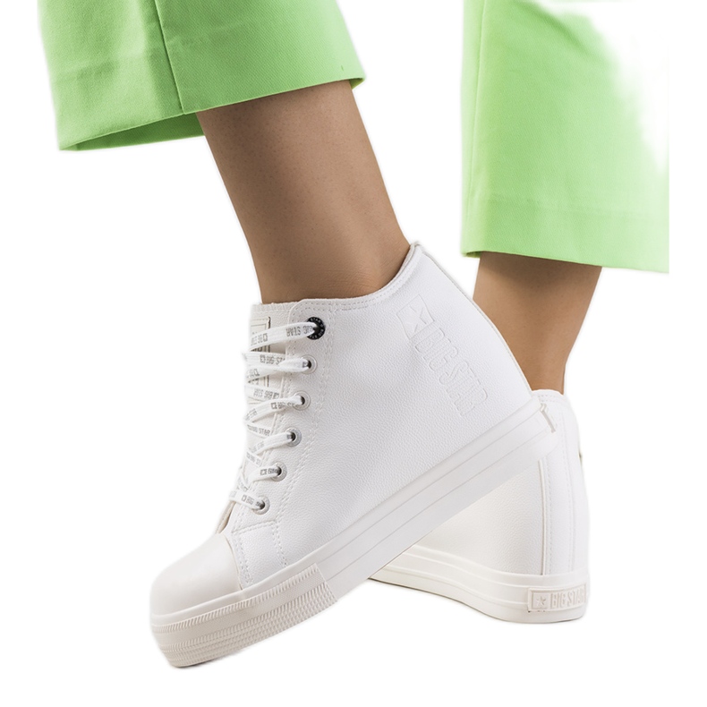 Valkoiset tennarit Big Star EE274128 -kiilassa valkoinen