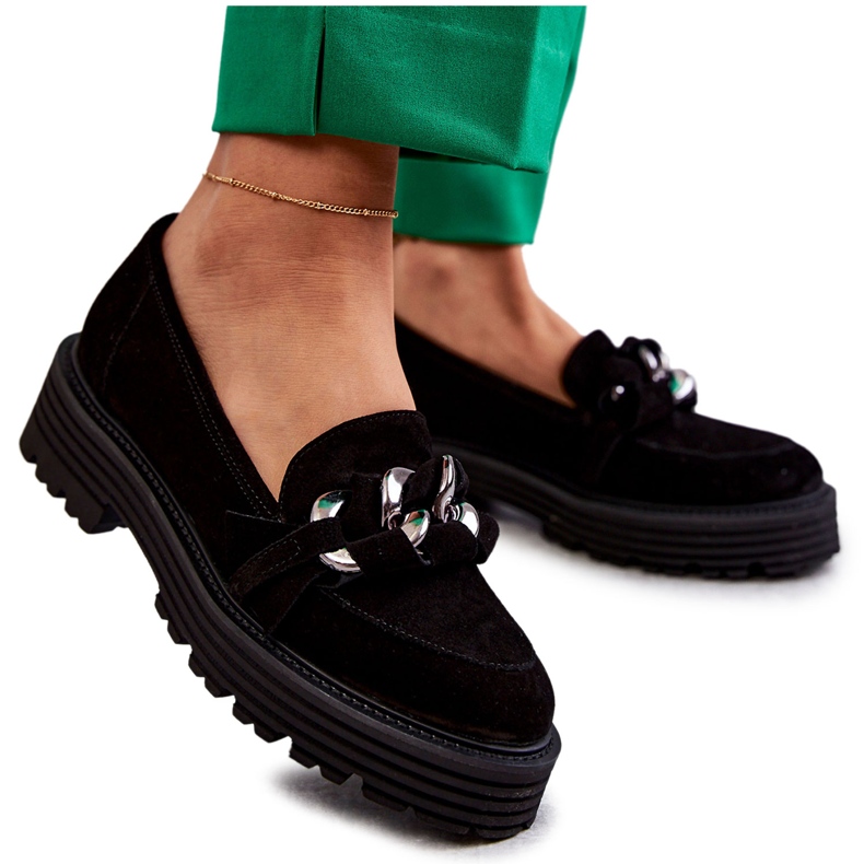 Naisten mokkanahkakengät Laura Messi 2523 musta