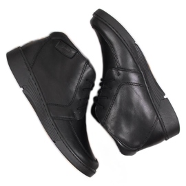 Łukbut Mukavat eristetty musta nahkasaappaat naisille Lukbut 675 Łukbut Mukavat eristetty musta nahkasaappaat naisille Lukbut 675