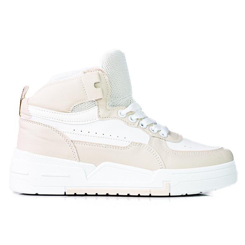 Naisten Shelovet-lenkkarit, joissa korkea päällinen, beige