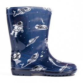 Pitkän pojan kalossit, joissa on kuviollinen Shelovet laivastonsininen