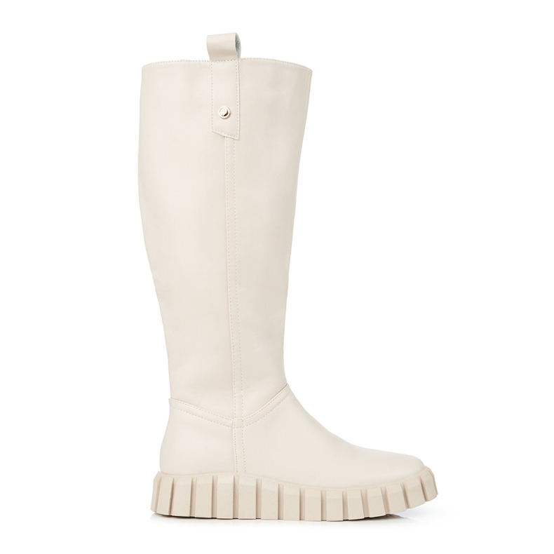 W. Potocki Kermanväriset naisten saappaat Potocki-alustalla beige