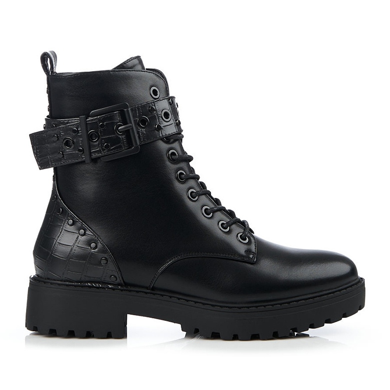 Naisten Shelovet-tasakorkoiset työntekijät musta