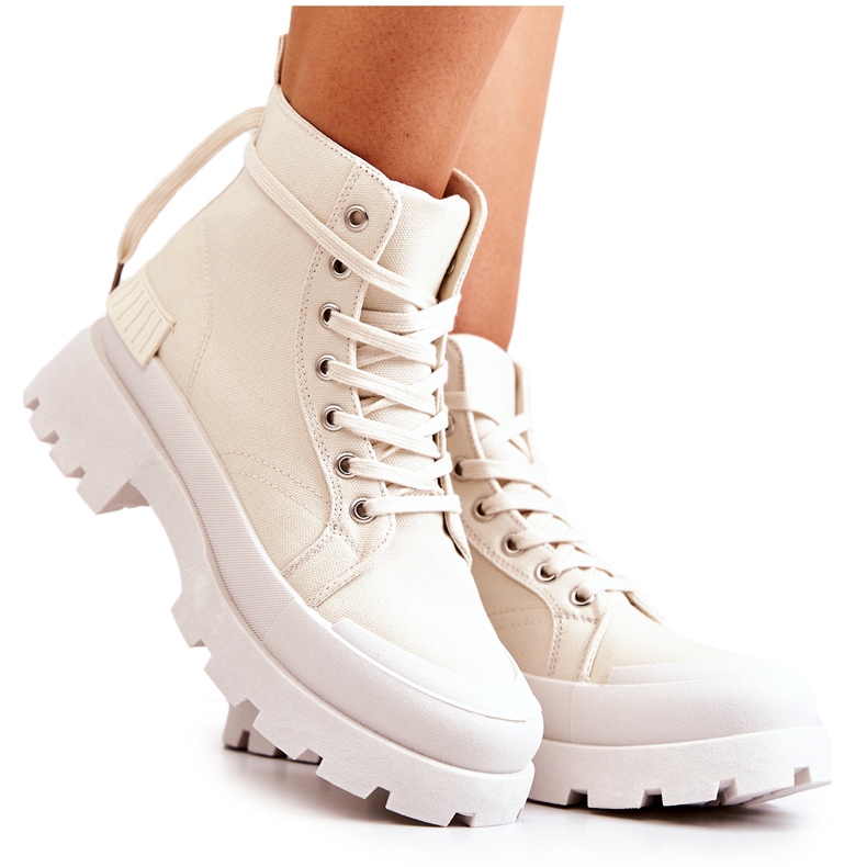 PS1 Faithfull beige -sidottu vaelluskengät