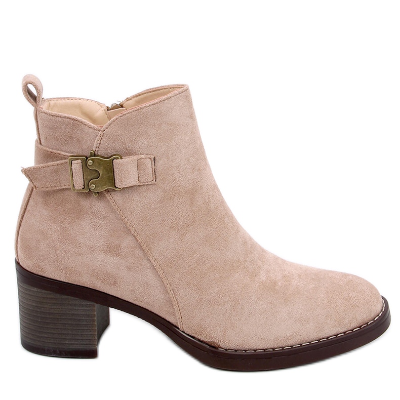Klassiset korkokengät Marsha Khaki -saappaat beige