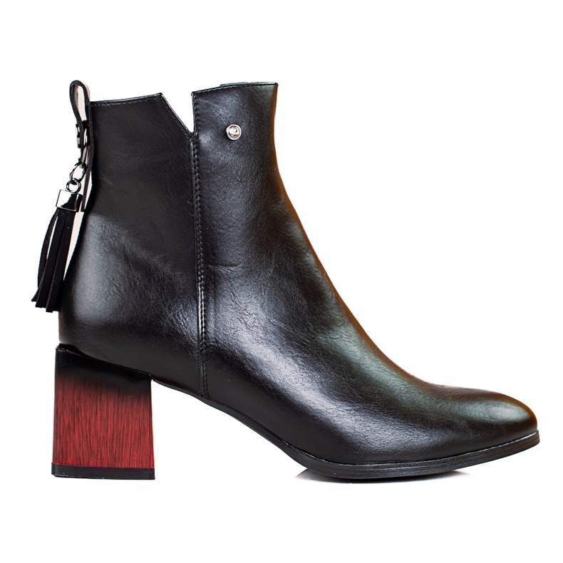 W. Potocki Muodikkaat naisten saappaat Potockin mustassa postissa