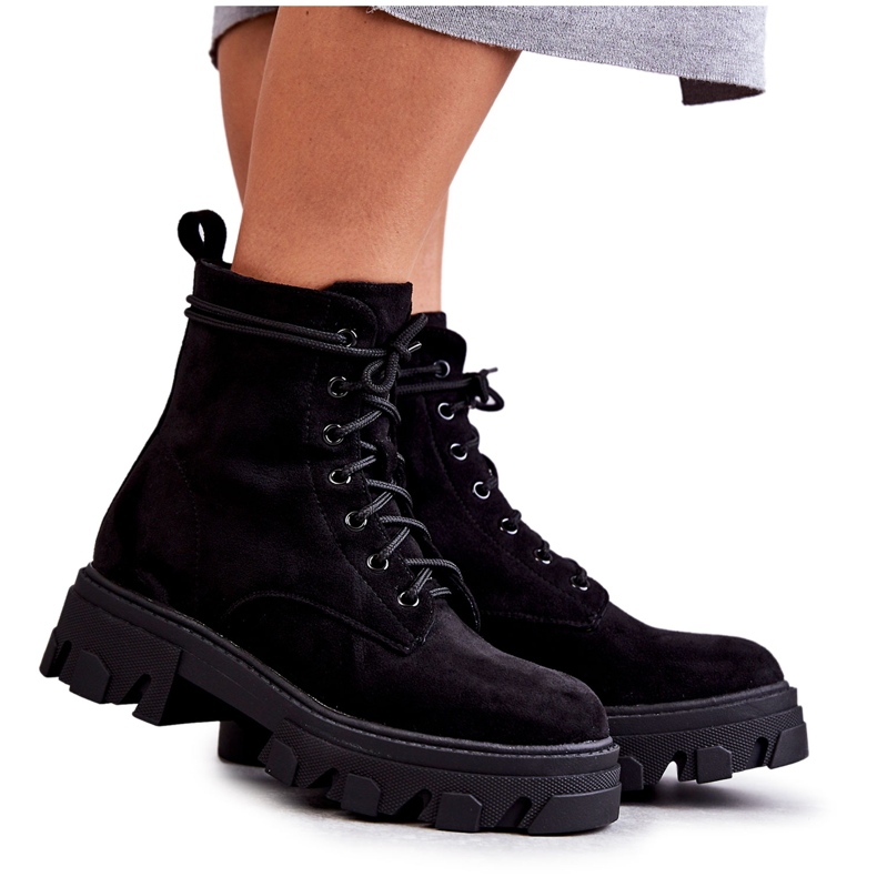 PG1 Mokka lämpimät saappaat Workers Black Darvin musta