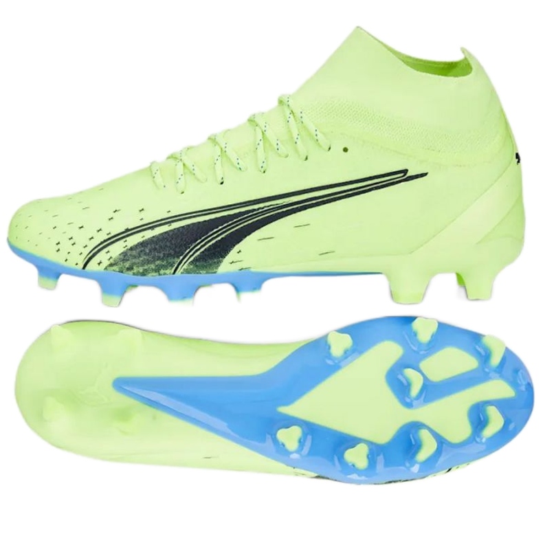 Jalkapallokengät Puma Ultra Pro FG / AG M 106931 01 lime vihreä