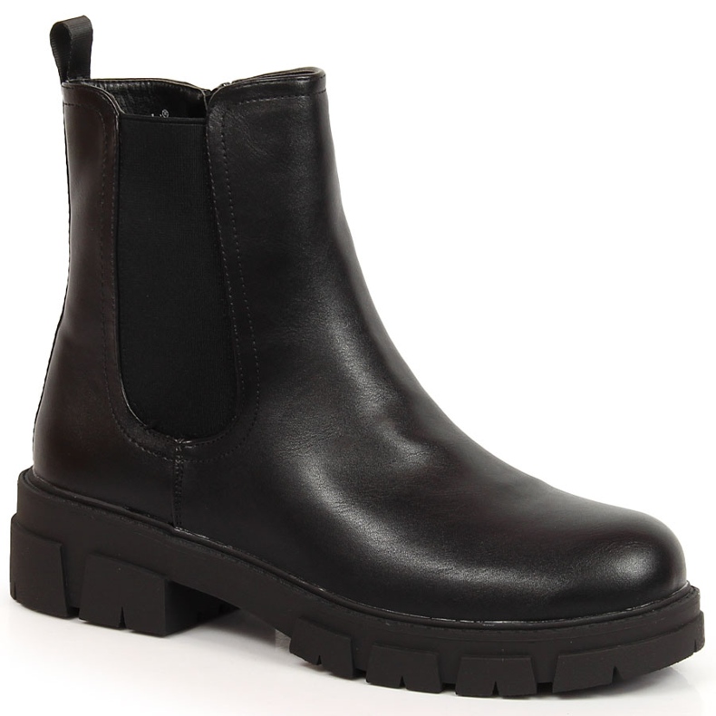 S.Barski Mustat naisten saappaat Jodhpur-saappaat alustalla S. Barski