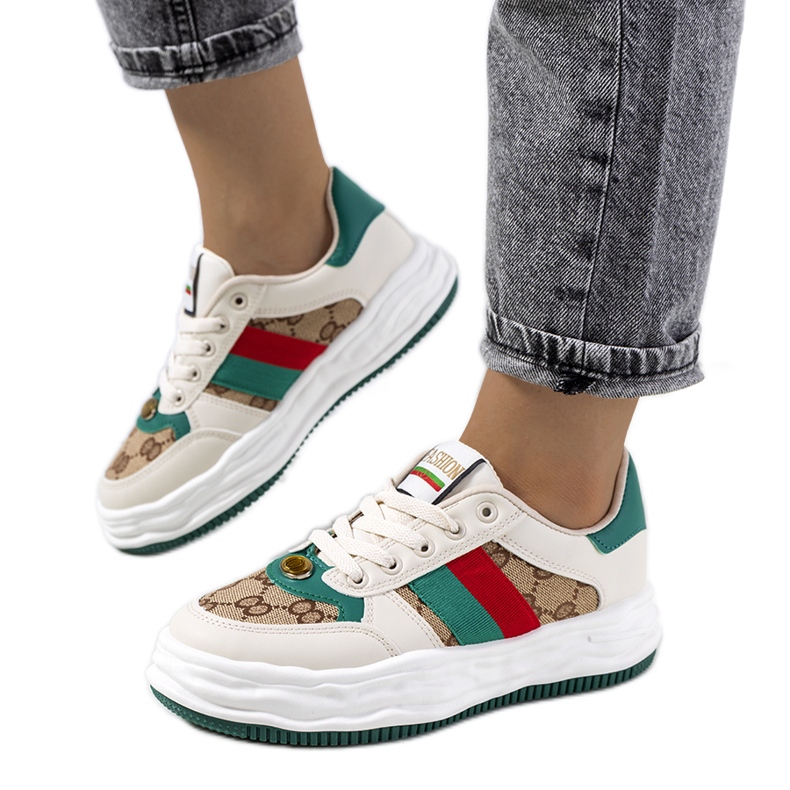 Naisten beigenväriset Loeki-lenkkarit