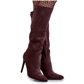 WS1 Klassiset mokkanahkaruskeat saappaat ruskealla Ameyalla