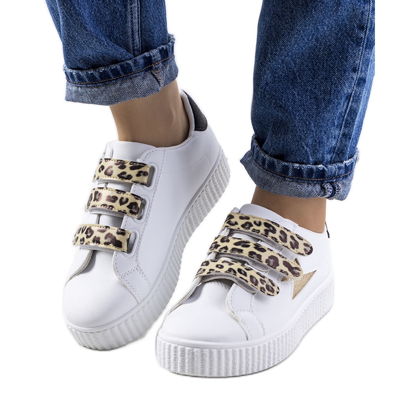 Valkoiset Pitmerden lenkkarit valkoinen kultainen