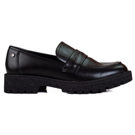 W. Potocki Klassiset naisten mokasiinit paksulla Potocki-pohjalla musta W. Potocki Klassiset naisten mokasiinit paksulla Potocki-pohjalla musta