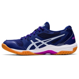 Asics Gel-Rocket 10 W 1072A056 405 lentopallokengät tummansininen bluesia ja laivastonsinisiä