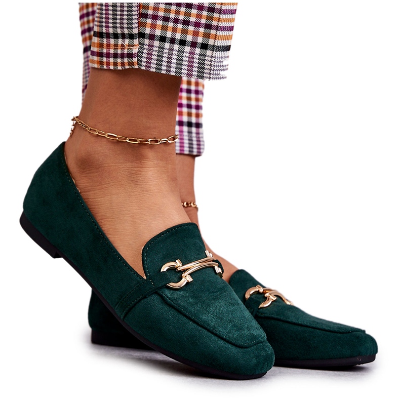 FB2 Roddie Green Suede Classic Loafers vihreä
