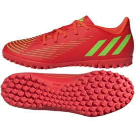 Adidas Predator Edge.4 Tf M GV8525 jalkapallokengät punainen appelsiinit ja punaiset