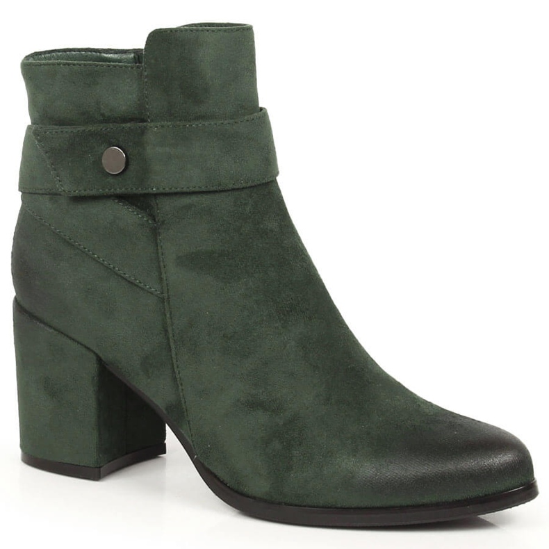 Naisten vihreät mokkanahkaiset lämpimät saappaat Laura La.Fi