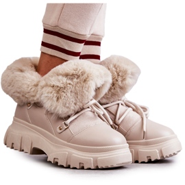 PS1 Lämpimät Boots Beige Charles Trappers