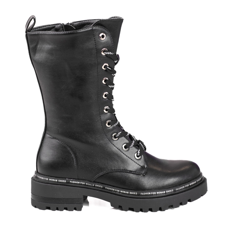 Mustat Shelovet naisten korkeat laukut