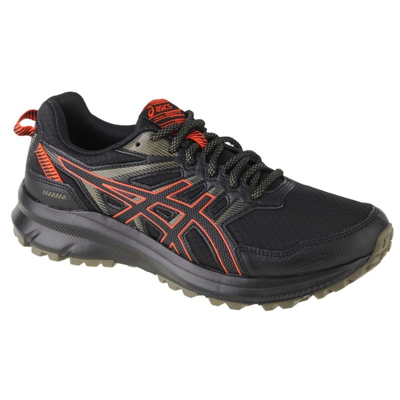 Asics Trail Scout 2 M 1011B181-007 juoksukengät musta oranssi kultainen