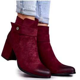 PL4 Naisten mokkanahkaiset saapikkaat La.Fi 260041WI-SU Punainen monivärinen