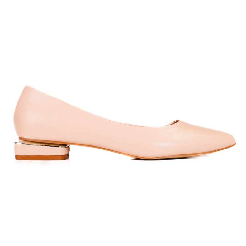 Naisten beige-korkoiset pumput Shelovet