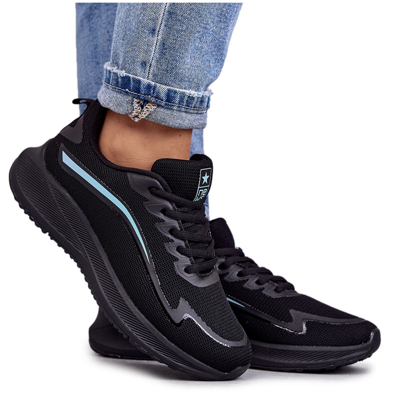 Naisten muodikkaat urheilukengät Tennarit Mustat Ida