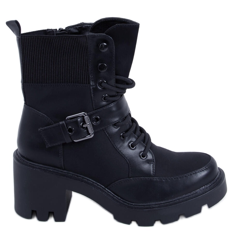 Brooks Black nauhalliset korkokengät musta