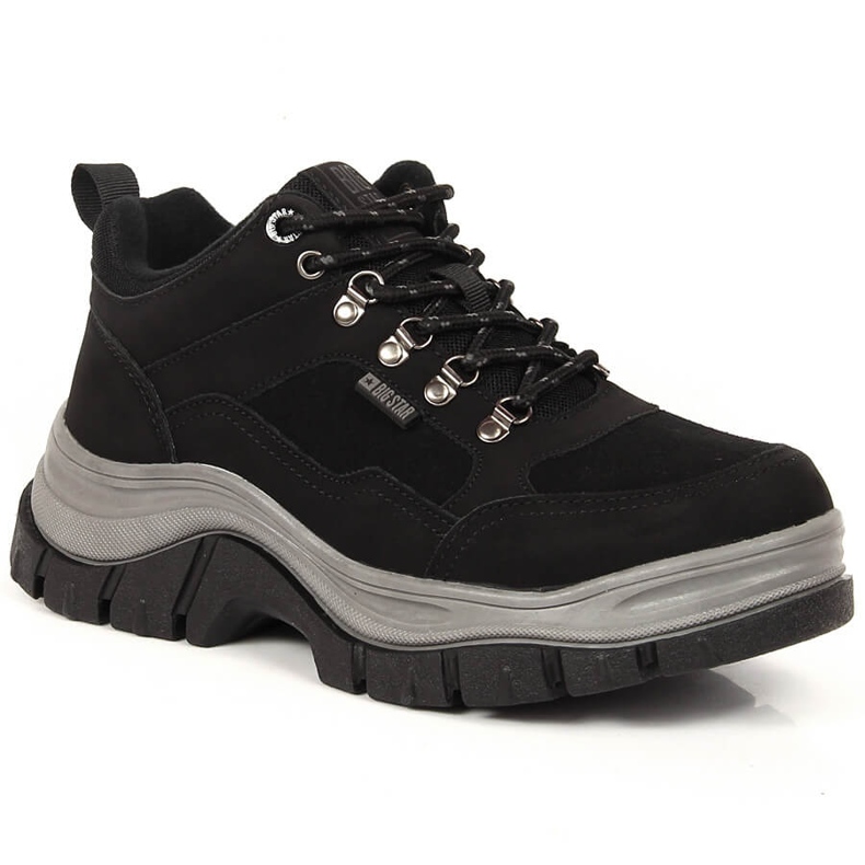 Naisten mustat saappaat fleecellä Big Star KK274364