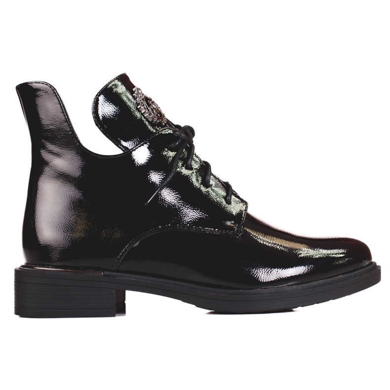 Shelovet naisten saappaat leikkauksella musta