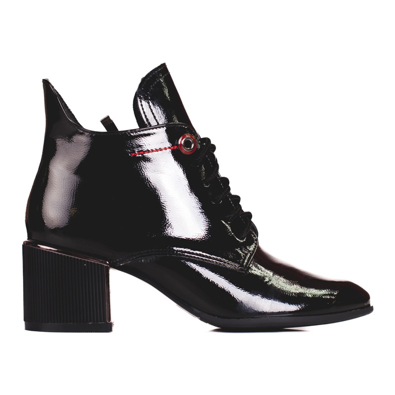 Tyylikkäät Shelovet-nauhasaappaat naisille musta