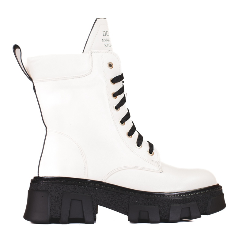 Naisten nauhakassit Shelovet-suojalla valkoinen