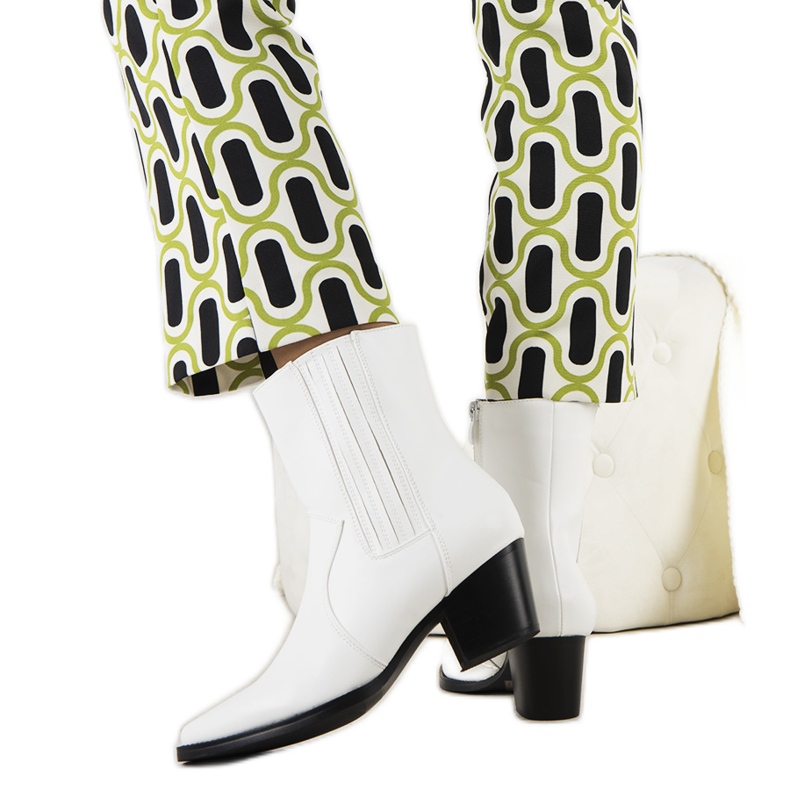 Bento valkoiset cowboysaappaat valkoinen