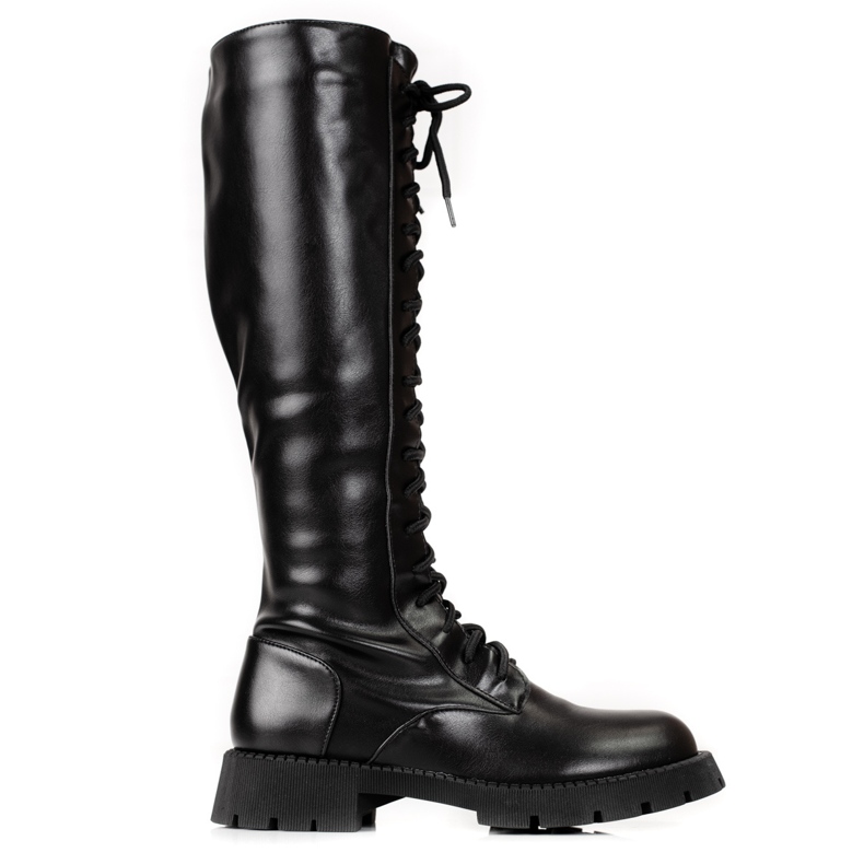 Naisten korkeapituiset mustat Shelovet-työläiset