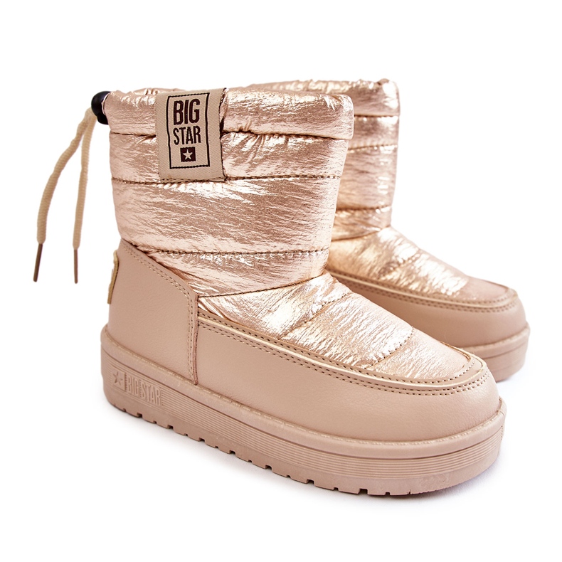 Lasten lumikengät Big Star KK374221 Beżowo-Złote beige
