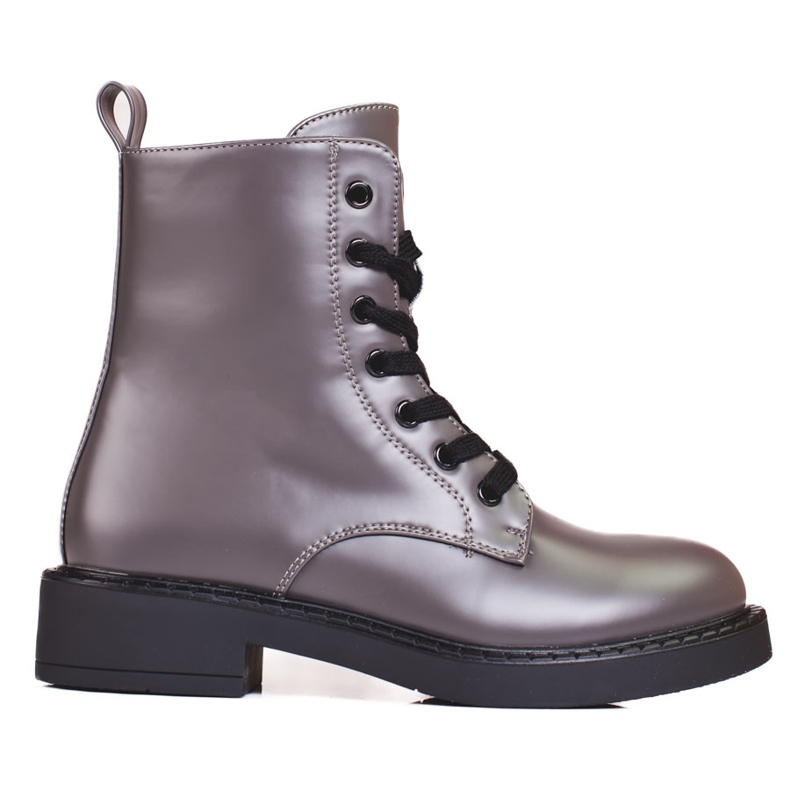 Harmaa Shelovet naisten laukku metallinen kiilto