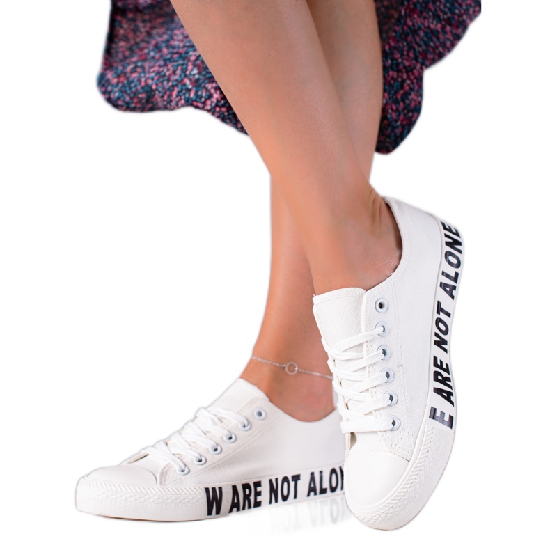 SHELOVET Valkoiset muotilenkkarit valkoinen