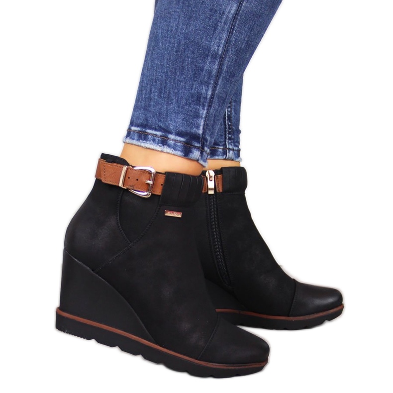 Mustat Mustat Filippo wedge-lenkkarit