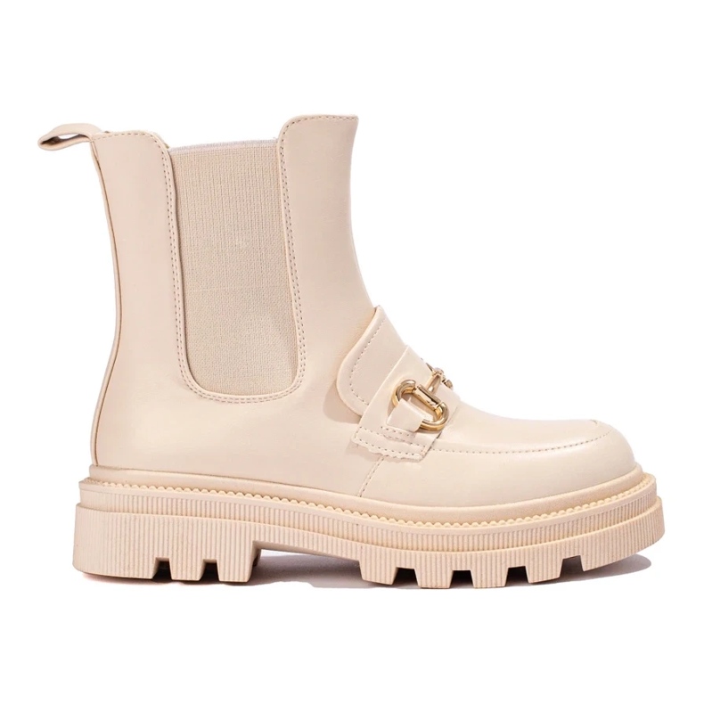 Beiget naisten Chelsea-saappaat alustalla