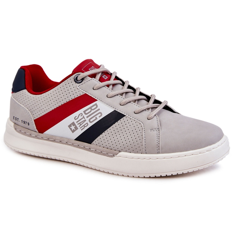 Klassiset miesten urheilukengät Memory Foam Big Star KK174056 harmaa