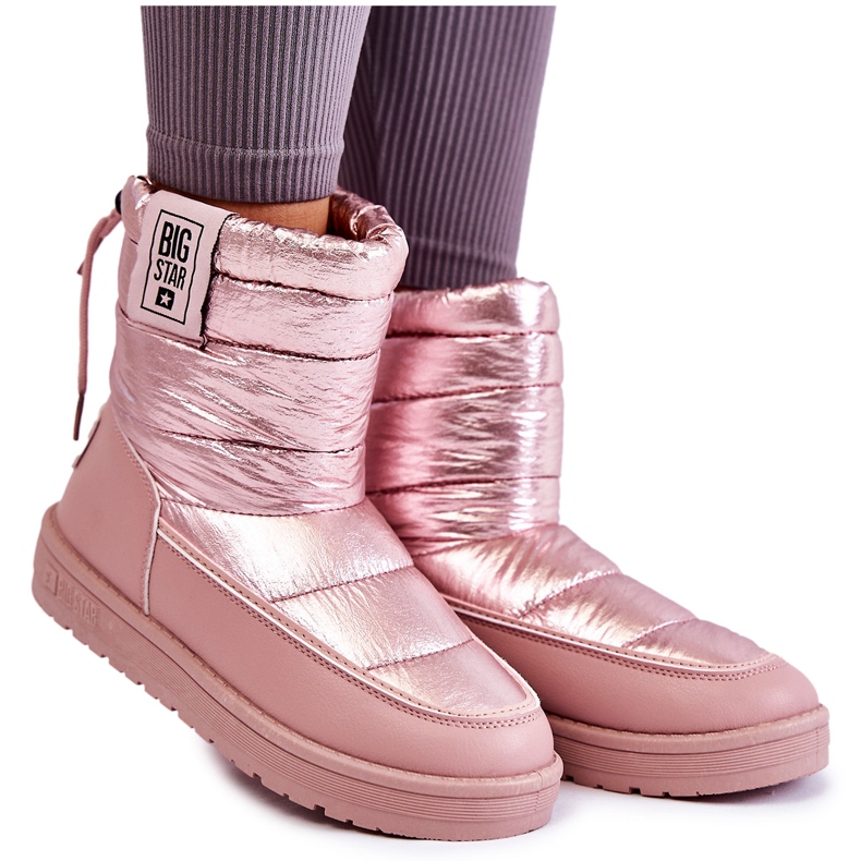 Naisten lumikengät Big Star II274119 Pinkki vaaleanpunainen