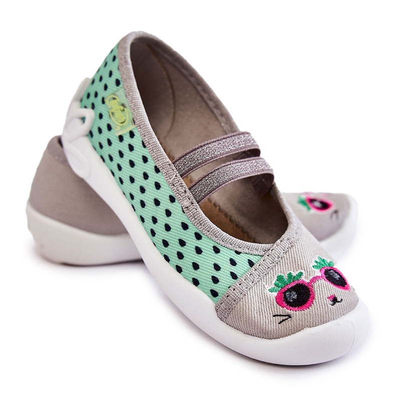 BEFADO S.A. Ballerina Befado Kittenin tossut 116X304 Vihreä-harmaa
