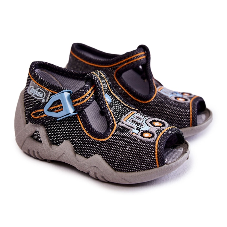 BEFADO S.A. Lasten sandaalit Papcie Befado Tractor 217P111 Tummanharmaa