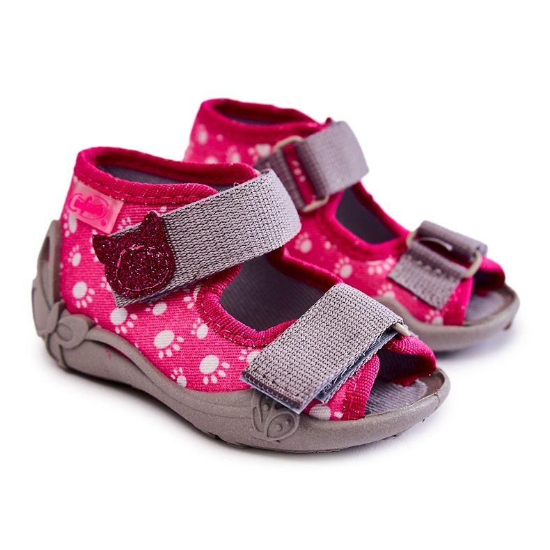 BEFADO S.A. Sandaalit Tohvelit Befado Velcro Paws 242P108 Pinkki vaaleanpunainen
