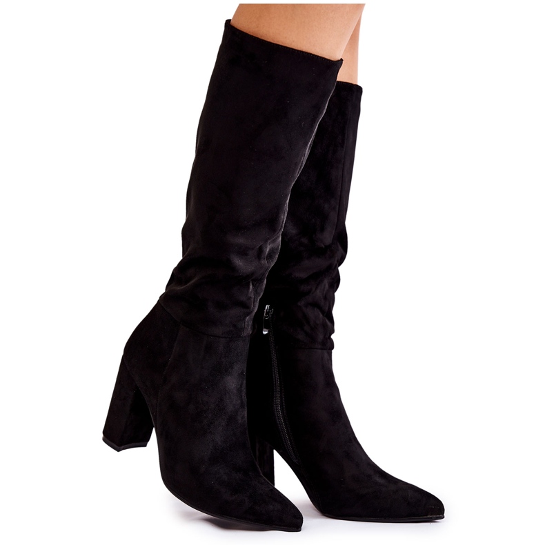 PG1 Suede Slip-On Boots Musta Miriam