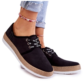 Naisten matalat lenkkarit Memory Foam System Big Star KK276004 musta