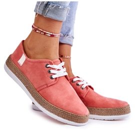 Naisten matalat lenkkarit Memory Foam System Big Star KK276006 Coral punainen