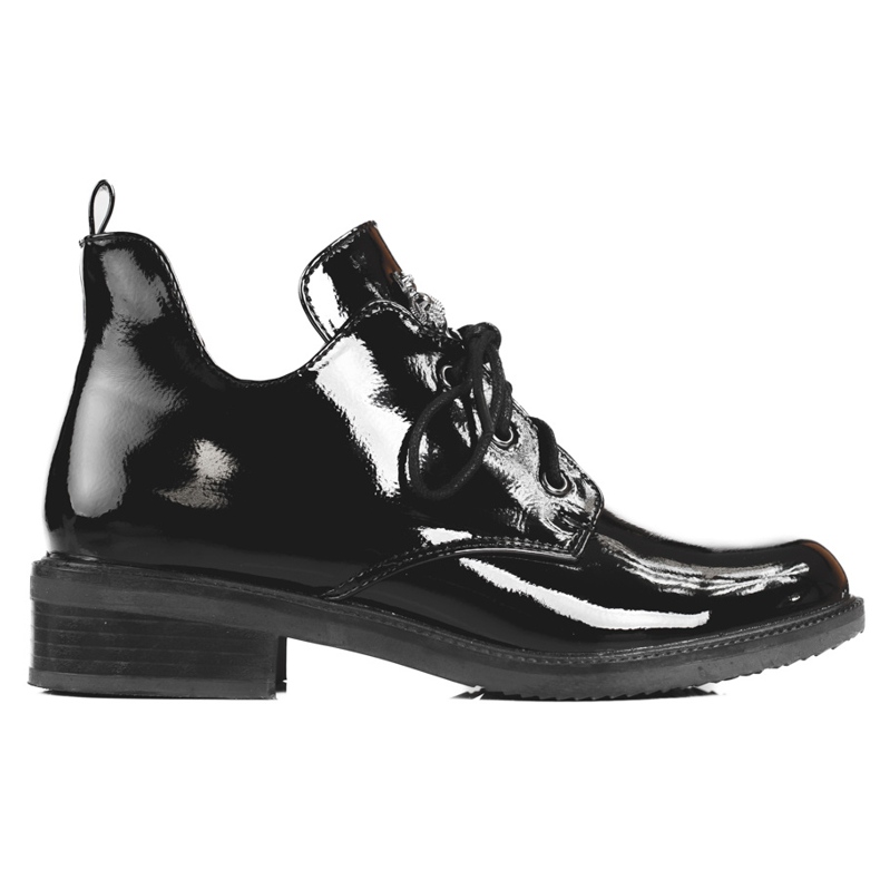 Patentti naisten saappaat Shelovet-leikkauksella musta