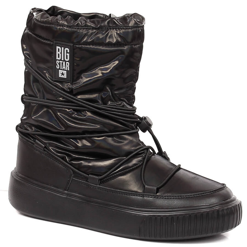 Lumikengät metalliset, päälleslip-on mustat Big Star KK274193