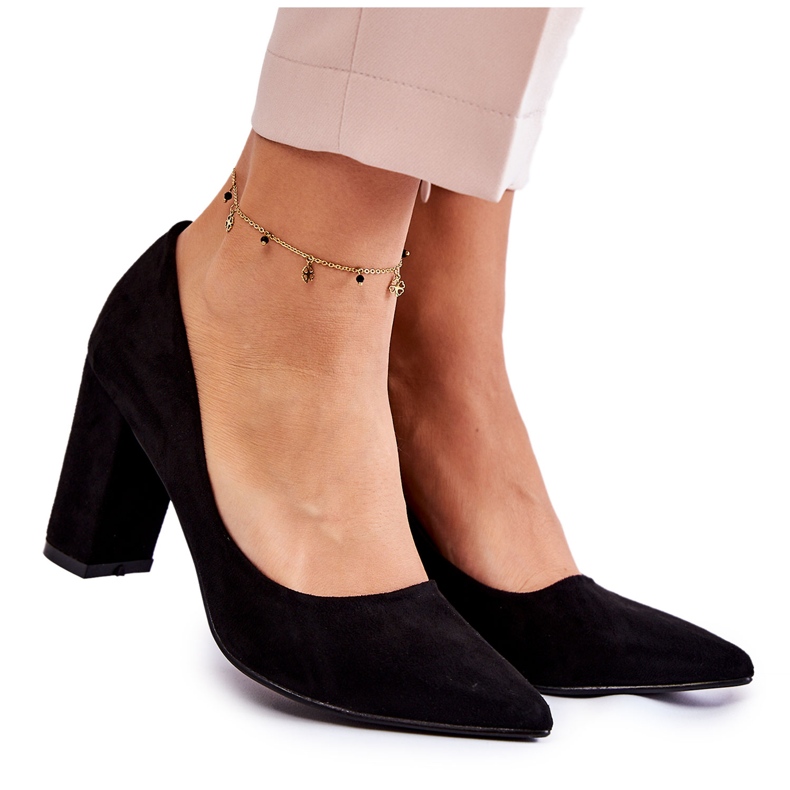 PS1 Klassiset mokkanahkapumput mustalla kendra-korolla